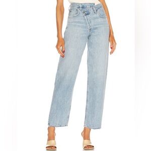 Agolde Criss Cross Upsized Jeans in Suburbia, 25